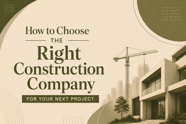 How to Choose the Right Construction Company for Your Next Project